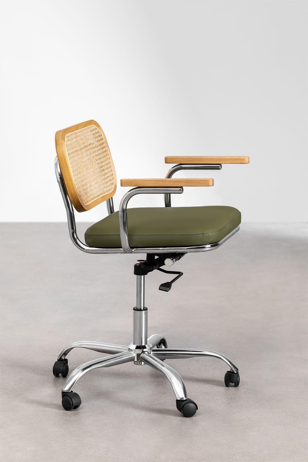 Sklum Tento sedia ufficio similpelle rattan