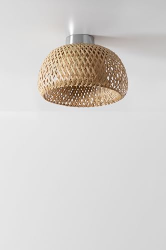 Sklum Taumper plafoniera bambù Ø30 cm marrone