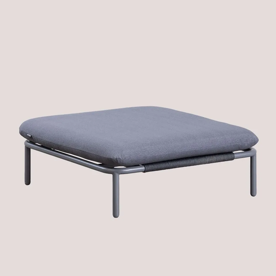 Sklum Roubly Style moduli divano giardino grigio antracite acciaio