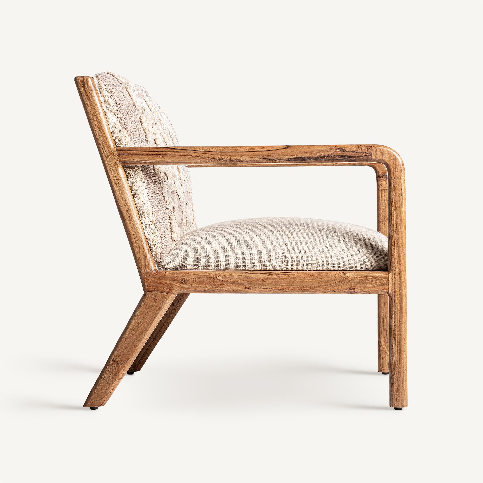 Bambua Greensburg poltrona legno mango cotone