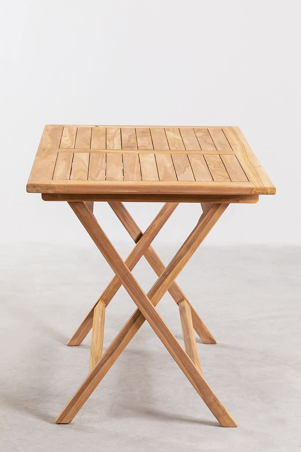 Sklum Pira Tavolo Pieghevole Rettangolare 120x70 in Teak