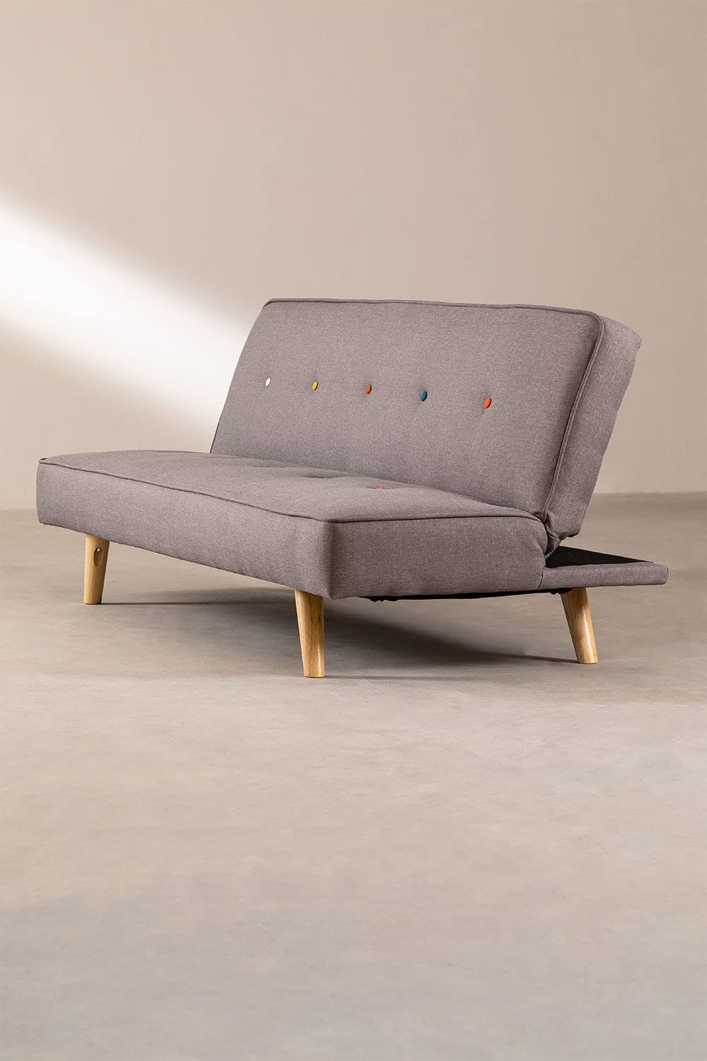 Sklum Orbun Colors divano letto 3 posti grigio chiaro lino