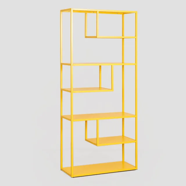 Sklum Thura Libreria in Acciaio Giallo Fresia 190 cm