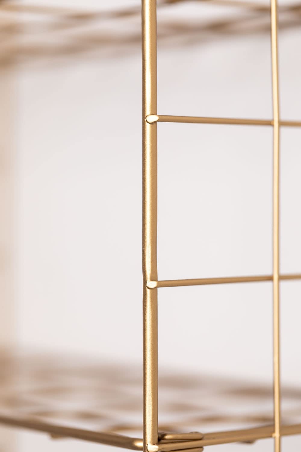 Sklum Lorin scaffale da parete 50 cm dorato 5 ripiani