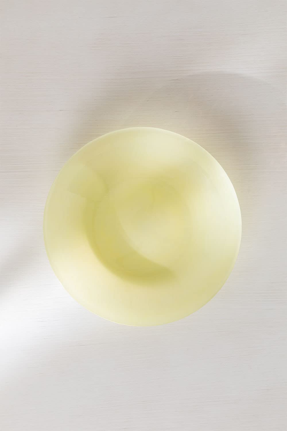 Sklum Ainara piatti fondi in vetro giallo 4 pezzi