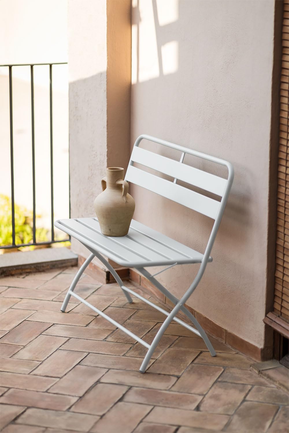 Sklum Janti panca giardino pieghevole acciaio 90 cm