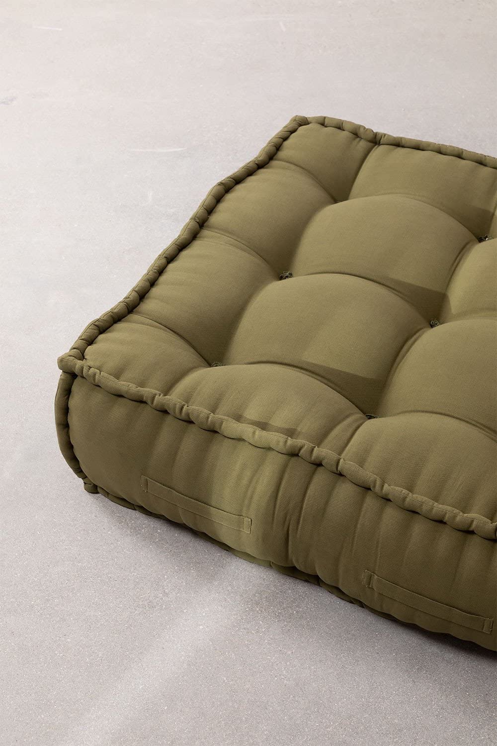 Sklum Yebel Verde Salvia pouf divano modulare cotone