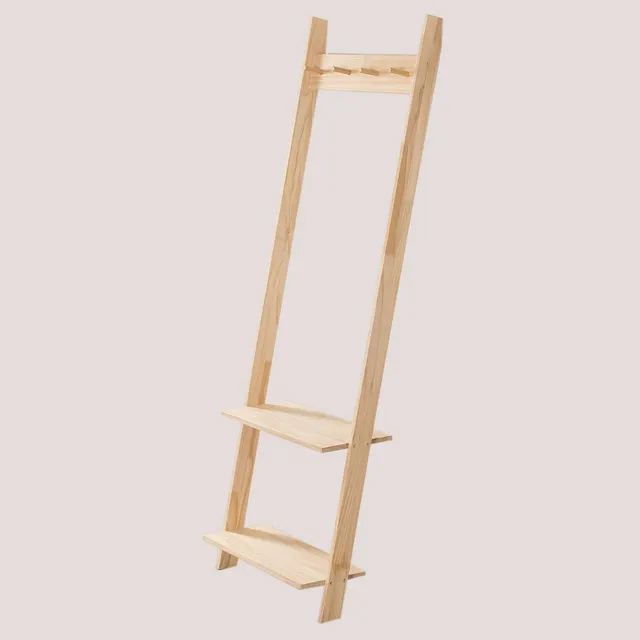 Sklum Mako appendiabiti da terra con scarpiera legno naturale