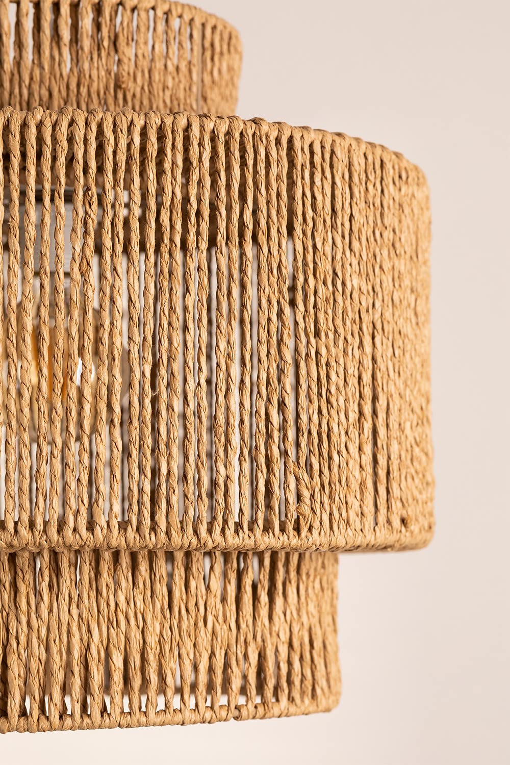 Sklum Kena lampada a sospensione carta Ø40 cm rattan