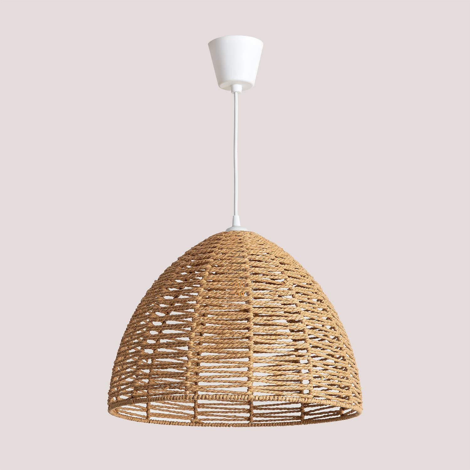 Sklum Bergges lampadario carta intrecciata natural