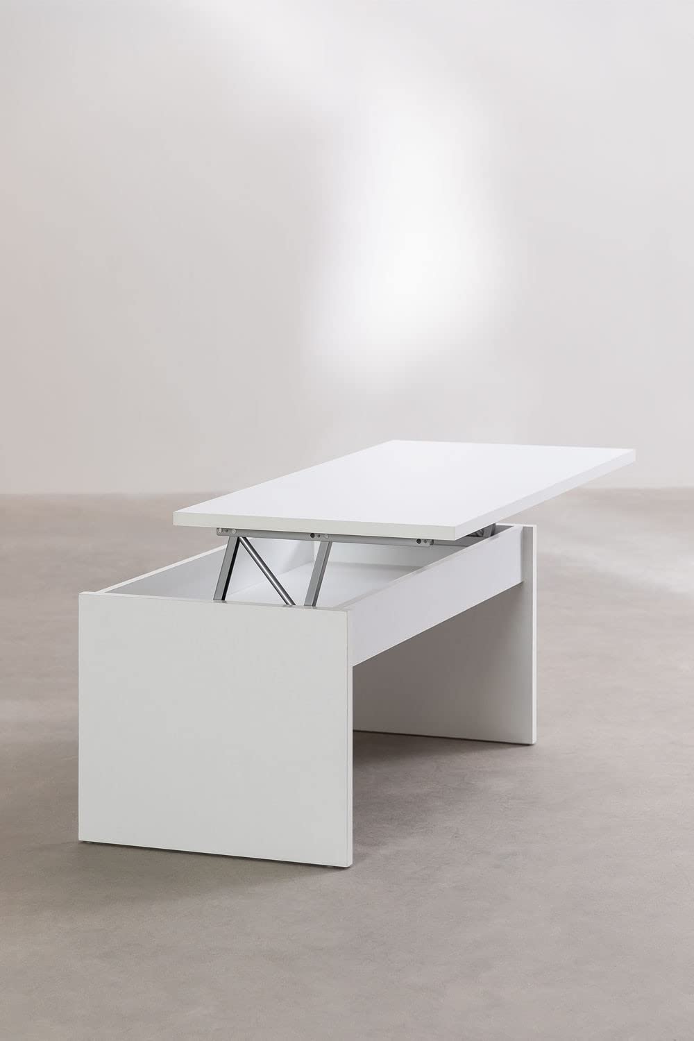 Sklum Naudaf Design tavolino elevabile bianco 100 cm