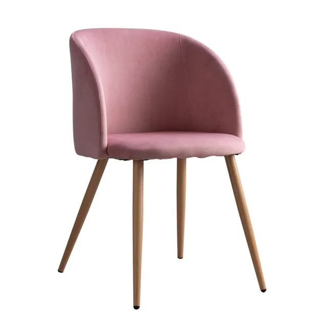 Sklum Kana sedie velluto con braccioli peonia 4 pezzi