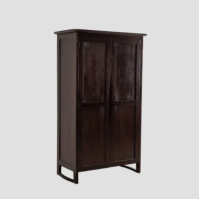 Sklum Somy armadio in teak legno scuro con ripiani