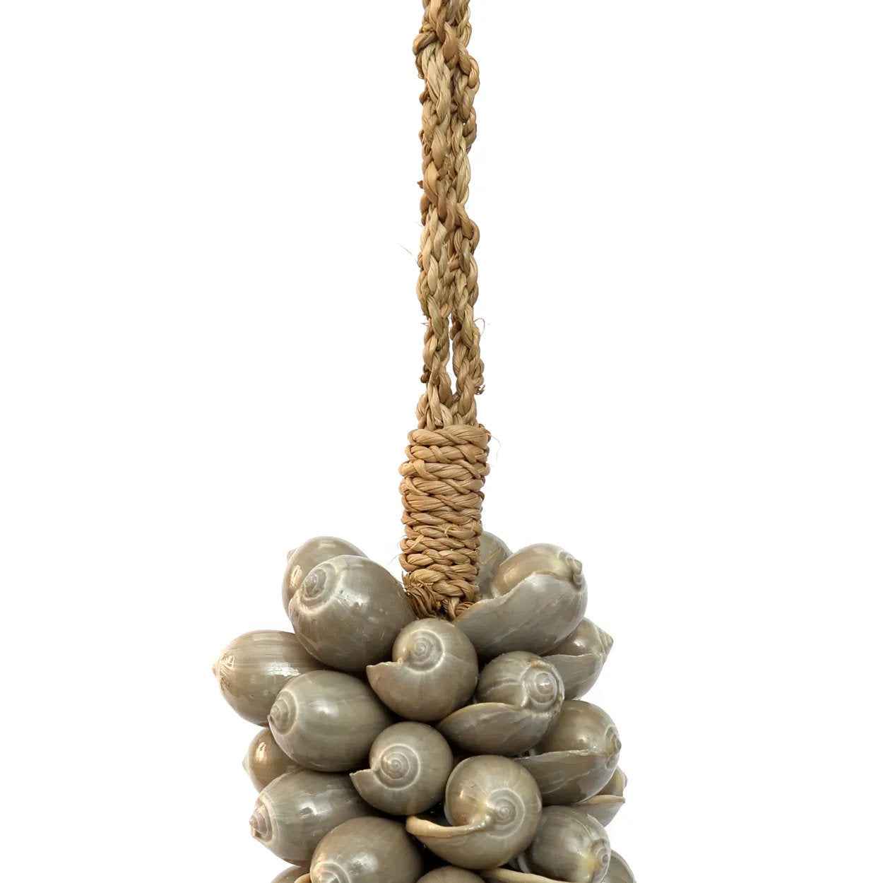 Bambua Shell Tassel nappa conchiglie grigia