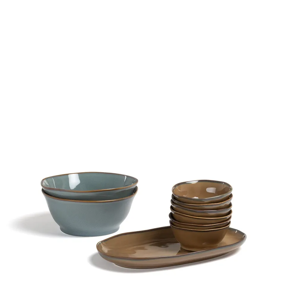 Sklum Biöh set antipasti 12 pezzi in ceramica