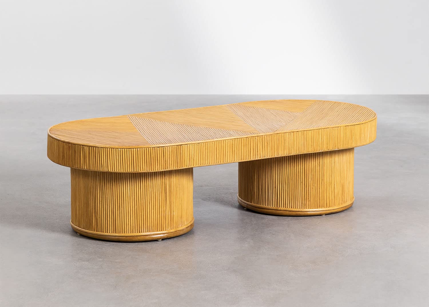 Sklum Balenty 150 Tavolino in rattan marrone