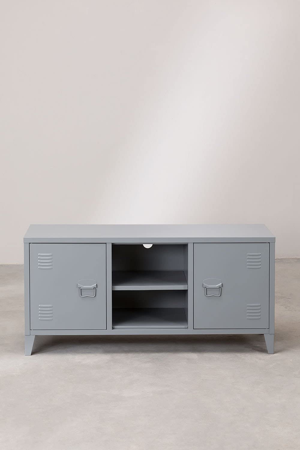 Sklum Pohpli mobile TV 120 cm grigio in acciaio