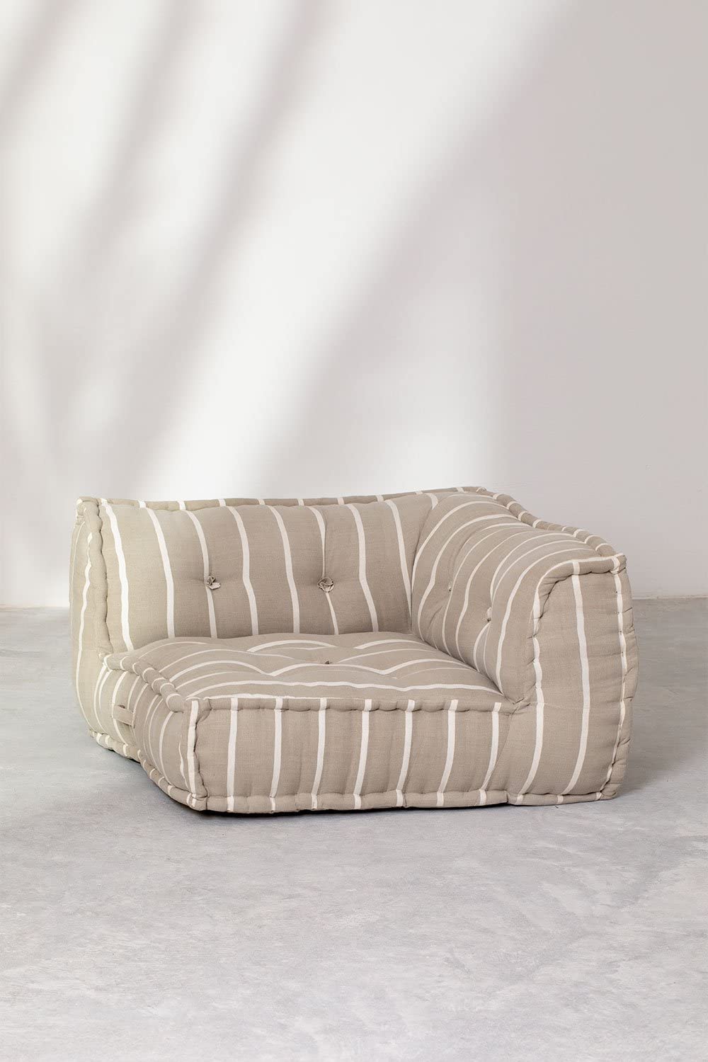 Sklum Dhel Boho pouf modulare cotone moka
