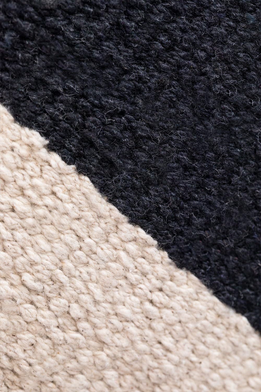 Sklum Corwin cuscino quadrato 45x45 bianco e nero cotone