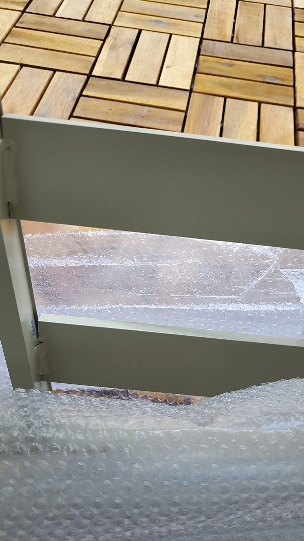 Sklum Libanc divano da giardino 3 posti beige reclinabile