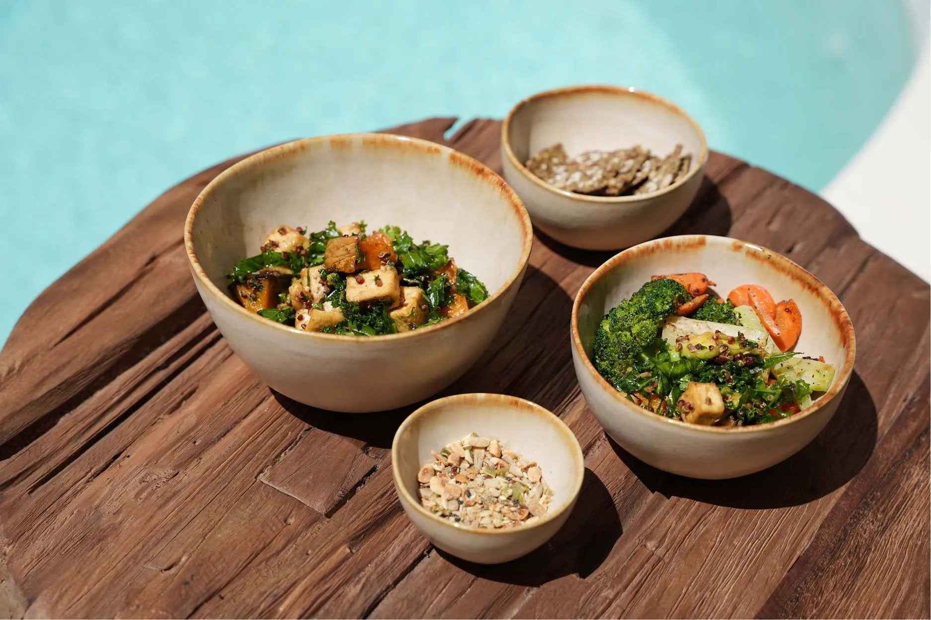 Bambua Cascais Bowl S ciotola ceramica bianca oro