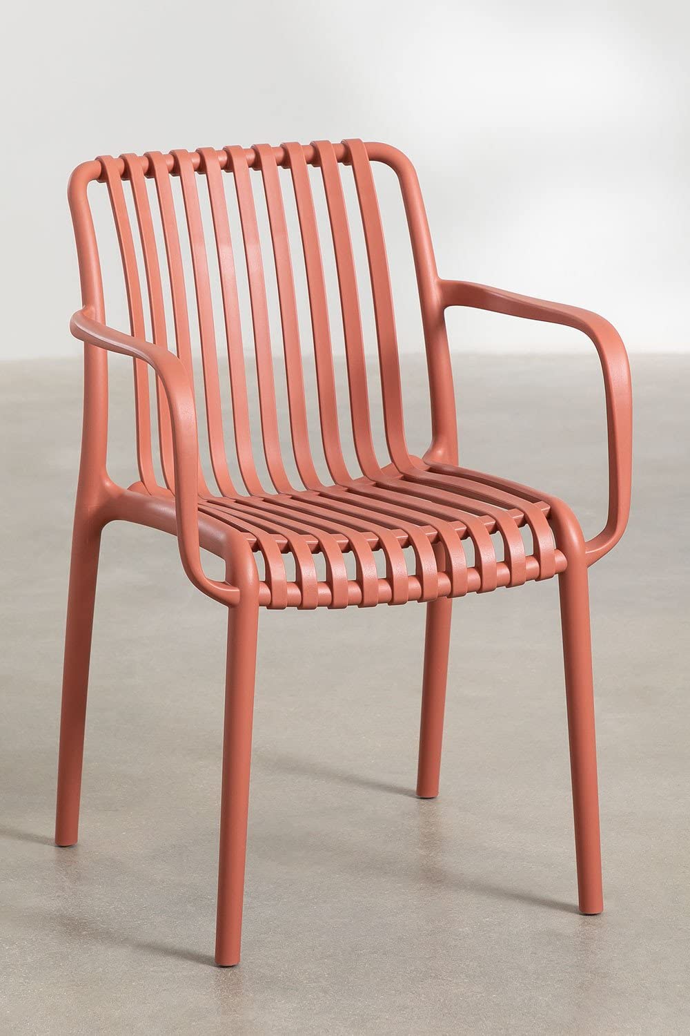 Sklum Wendell Sedia da Giardino con Braccioli Rosso Anti UV