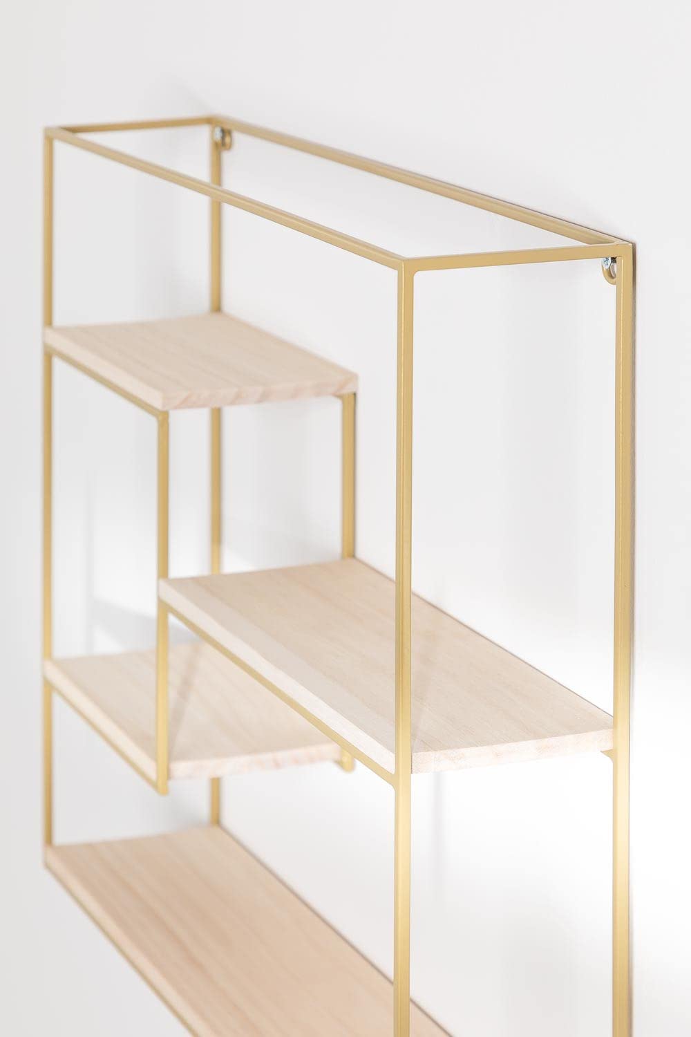 Sklum Yazek scaffale da parete 40 cm acciaio e legno