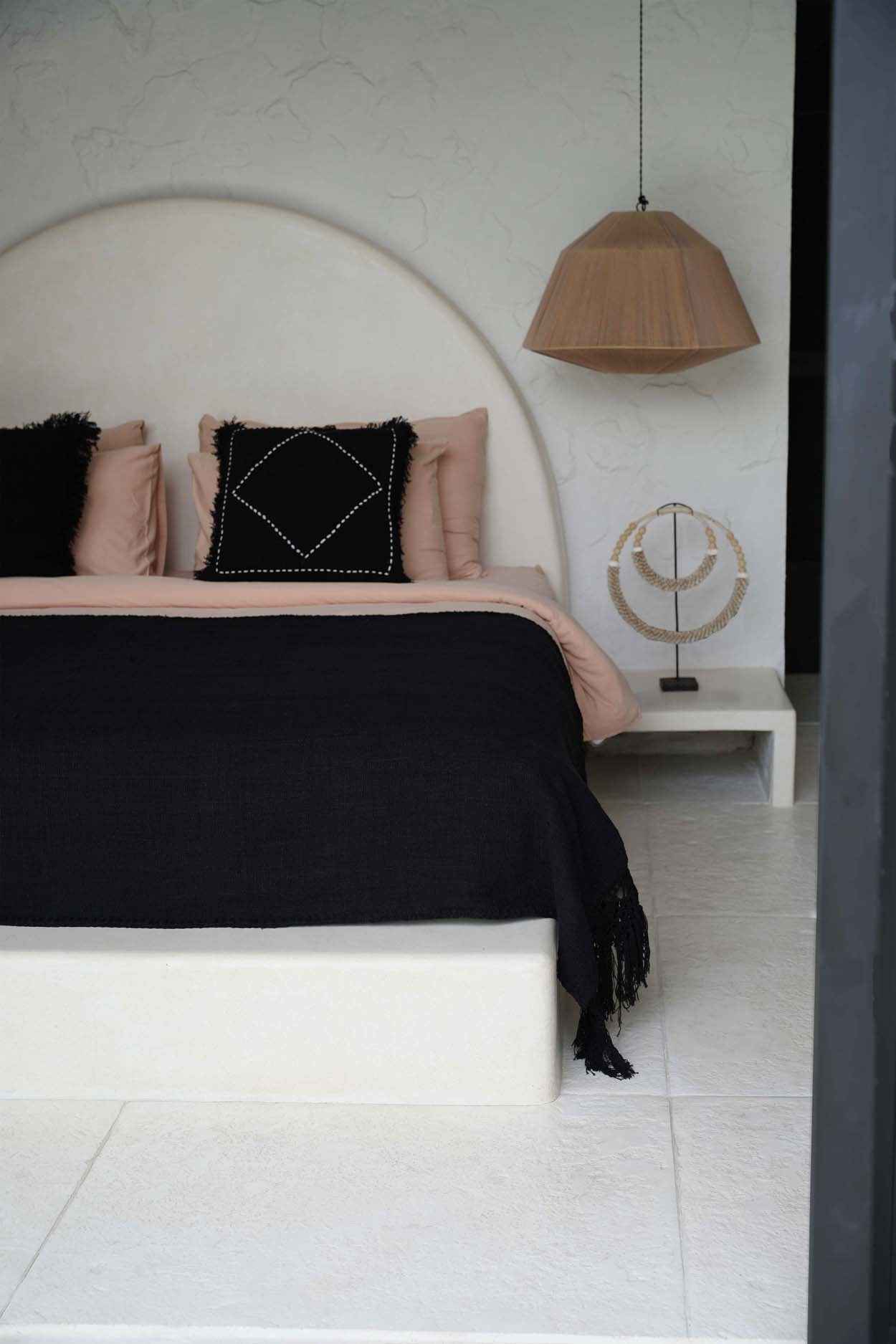 Bambua Gypsy Plaid Letto Nero in stile boho