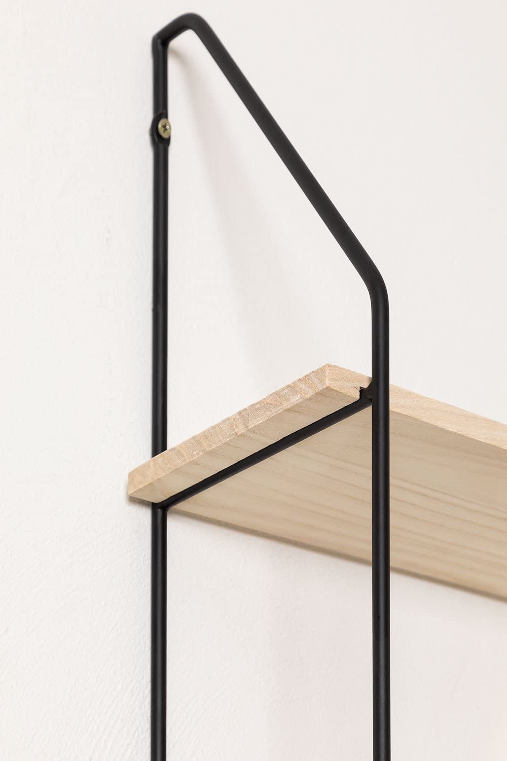 Sklum Arison Scaffale a Muro Legno e Ferro 65x17 cm
