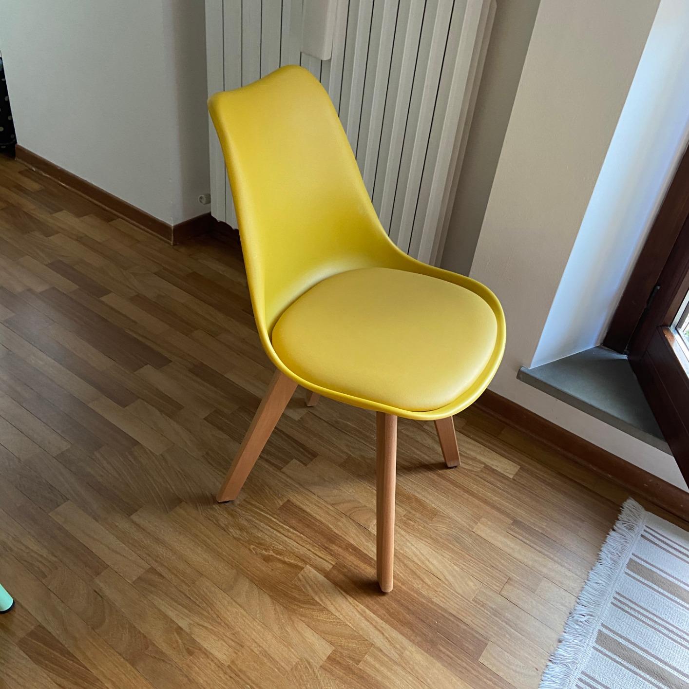 Sklum Nordic sedia pranzo con gambe faggio