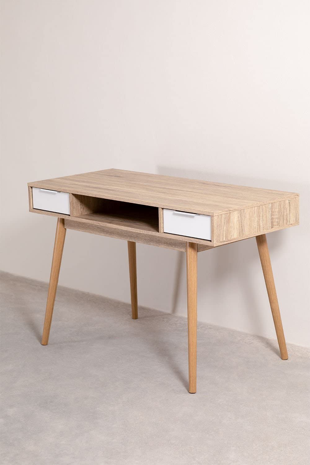 Sklum Baldri Style Scrivania Natural 120 cm in Legno