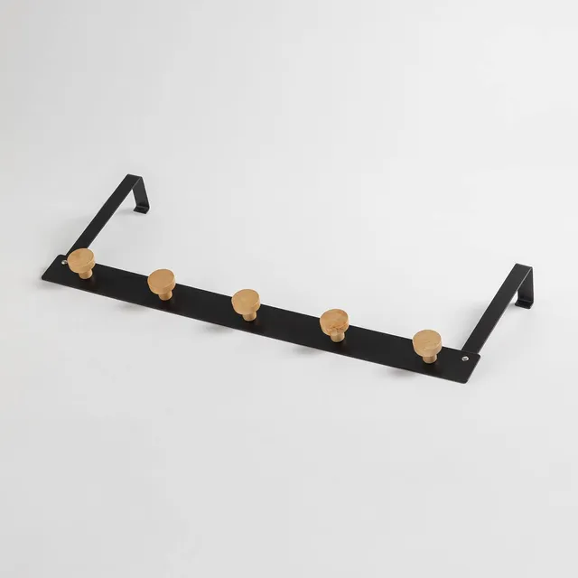 Sklum Kinsale appendiabiti da porta 50 cm nero ferro