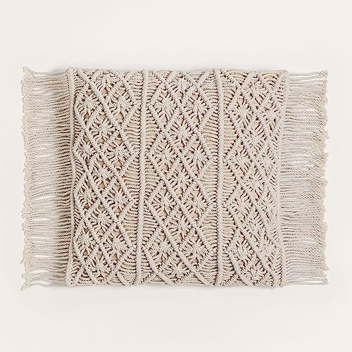 Sklum Narses cuscino quadrato 45x45 macramè cotone