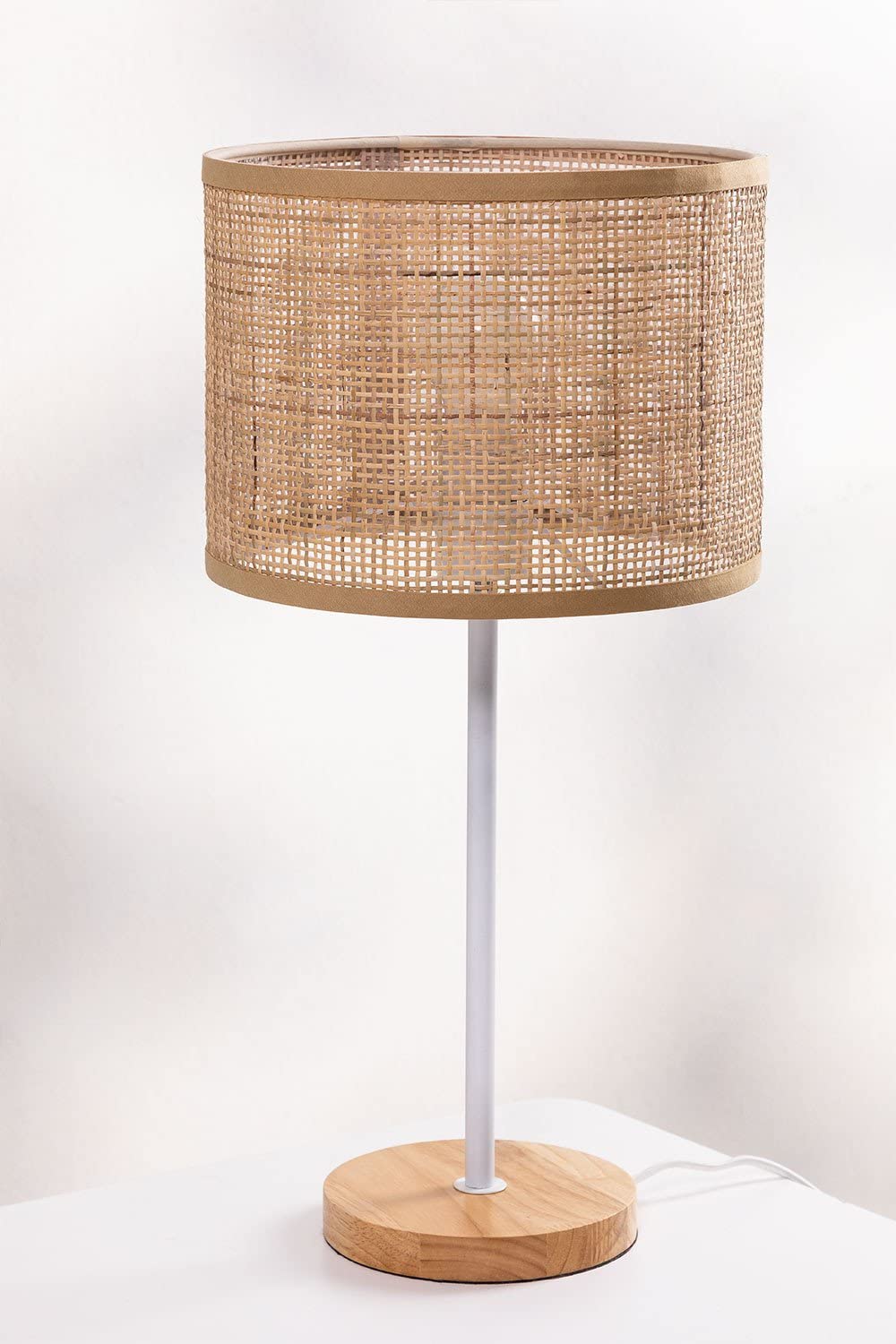 Sklum Ytse lampada da tavolo rattan marrone naturale