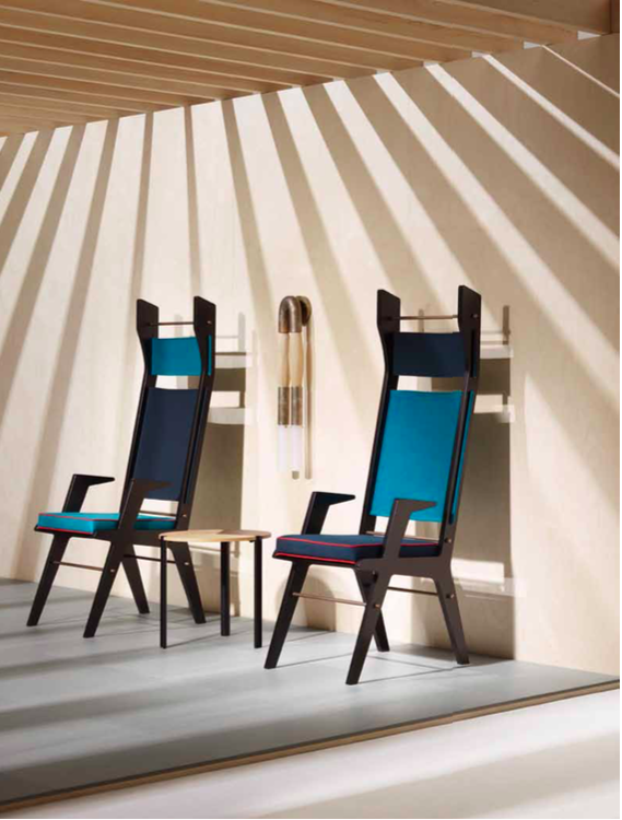 Colé Colette sedia poltroncina schienale alto
