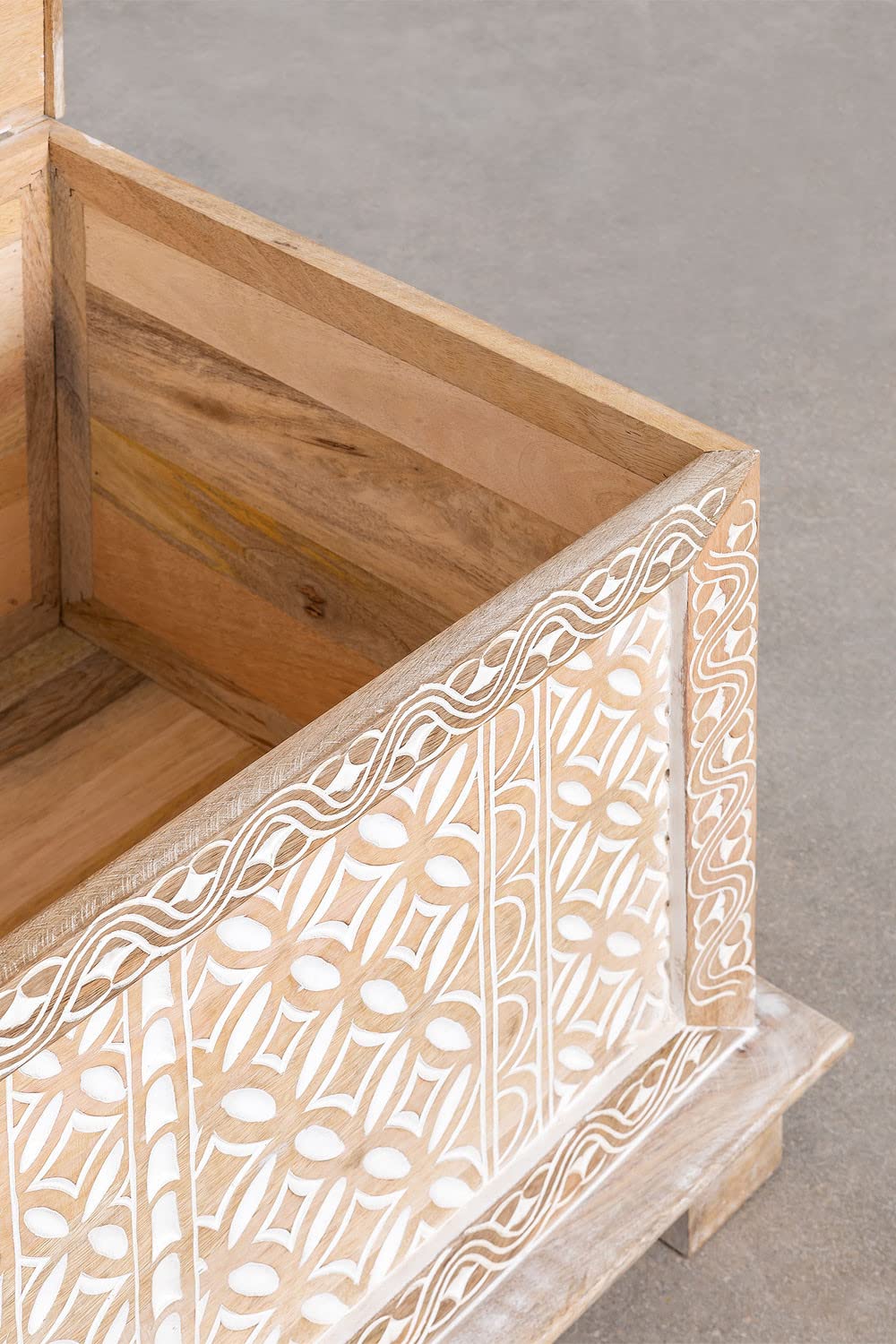 Sklum Kirio baule legno mango naturale 95 cm