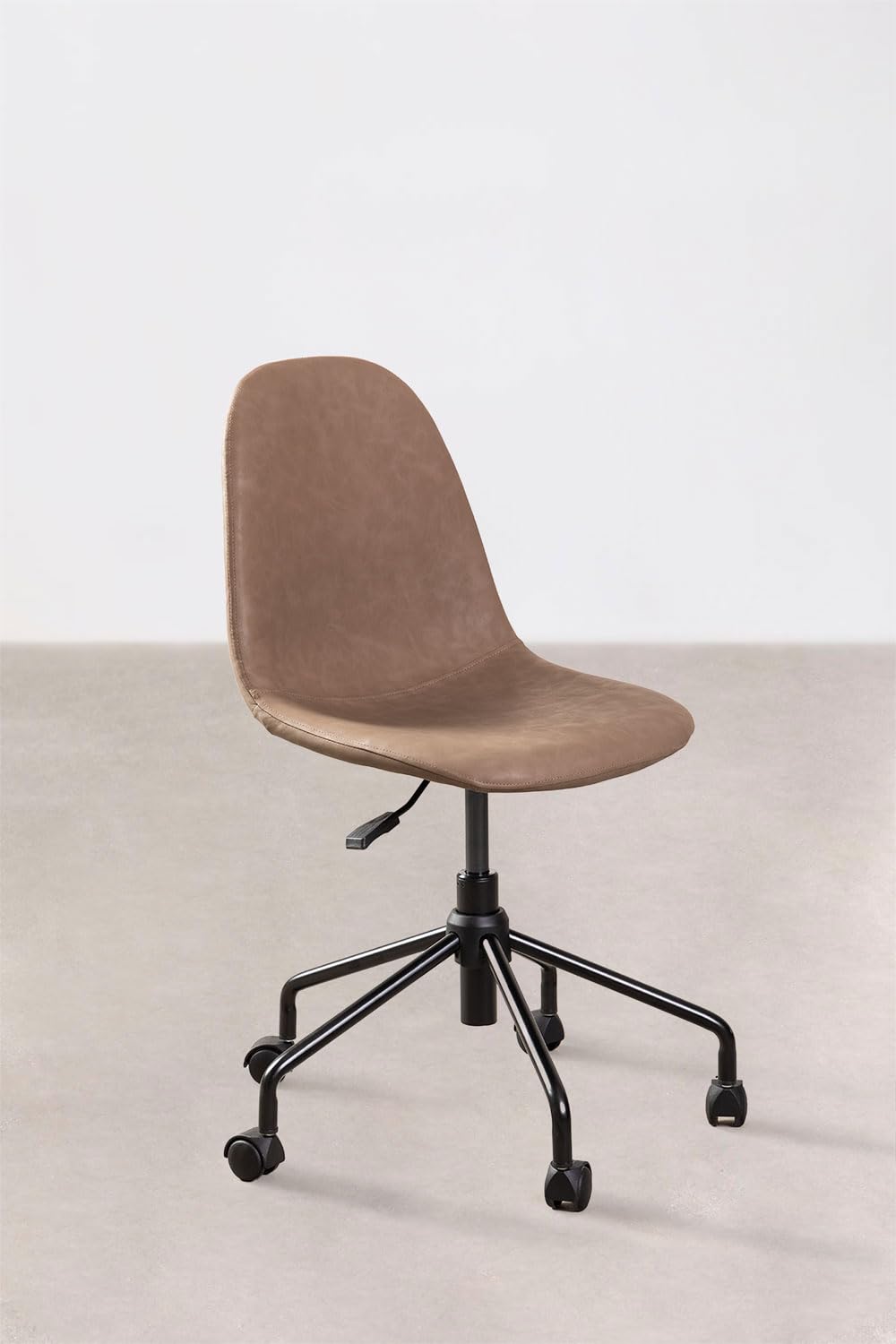Sklum Glamm sedia da scrivania similpelle con ruote