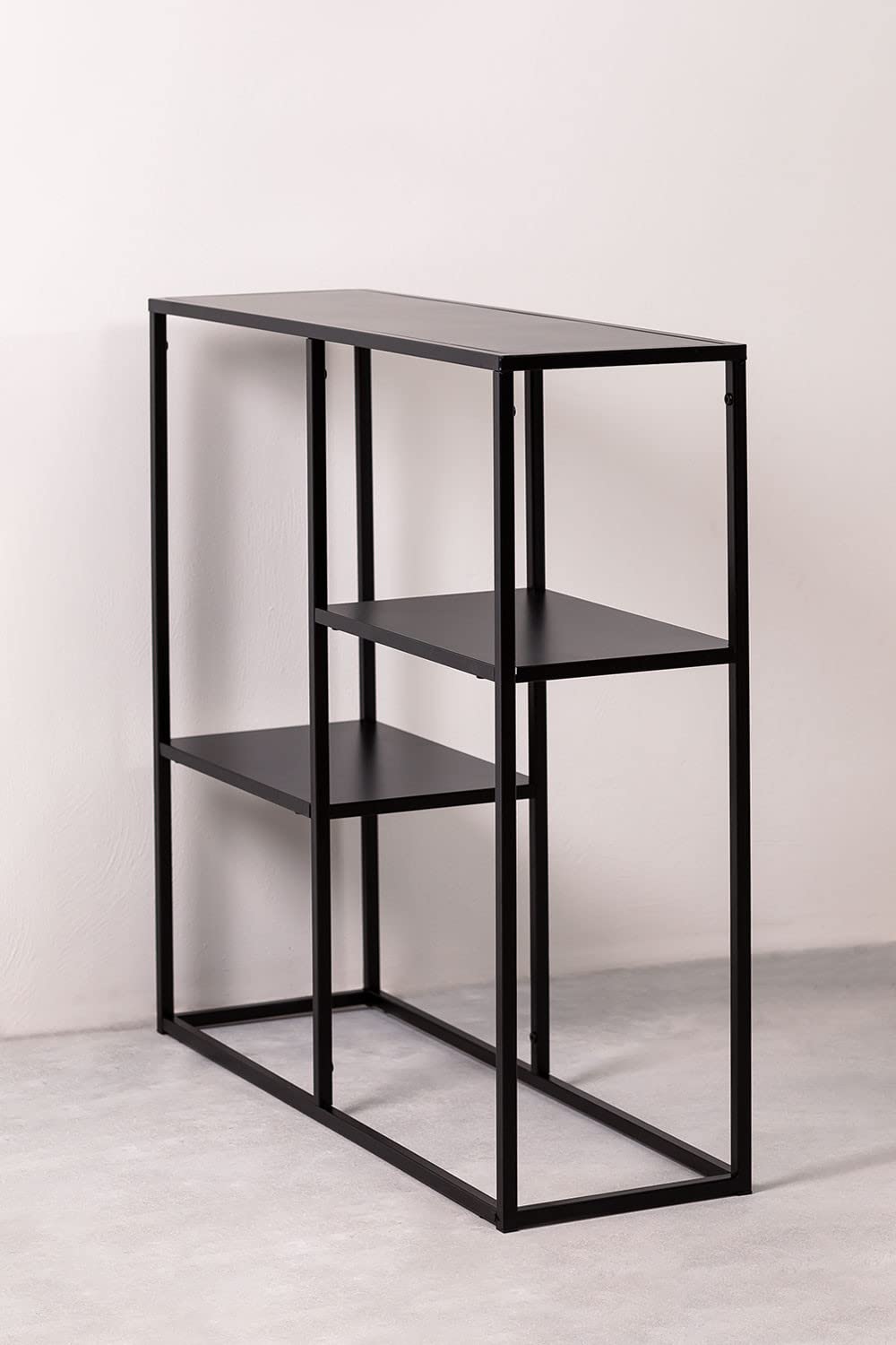 Sklum Thura scaffale acciaio nero 80 cm