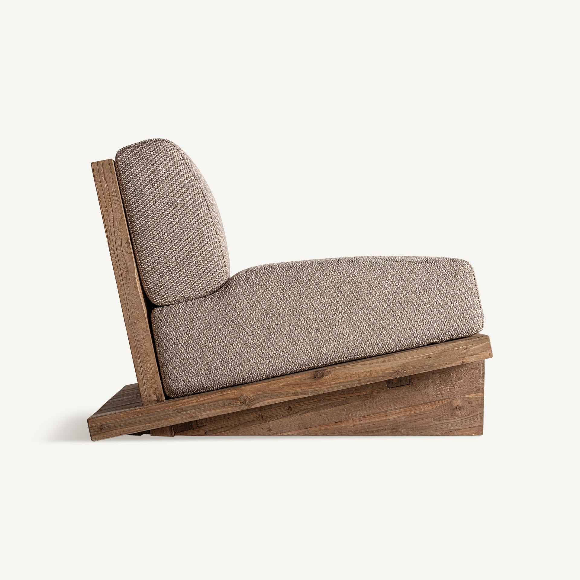 Bambua Pure poltrona legno beige da esterno