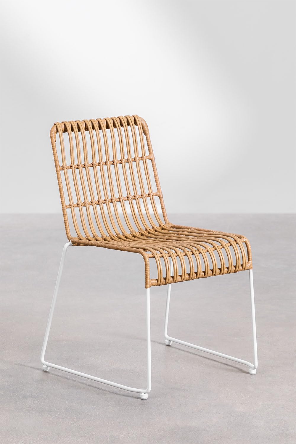 Sklum Aroa sedia da giardino rattan impilabile naturale