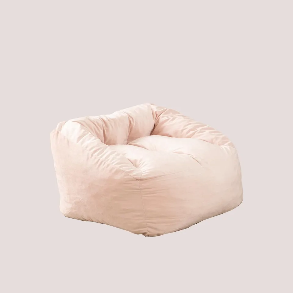 Sklum Thiago pouf poltrona velluto rosa 83 cm