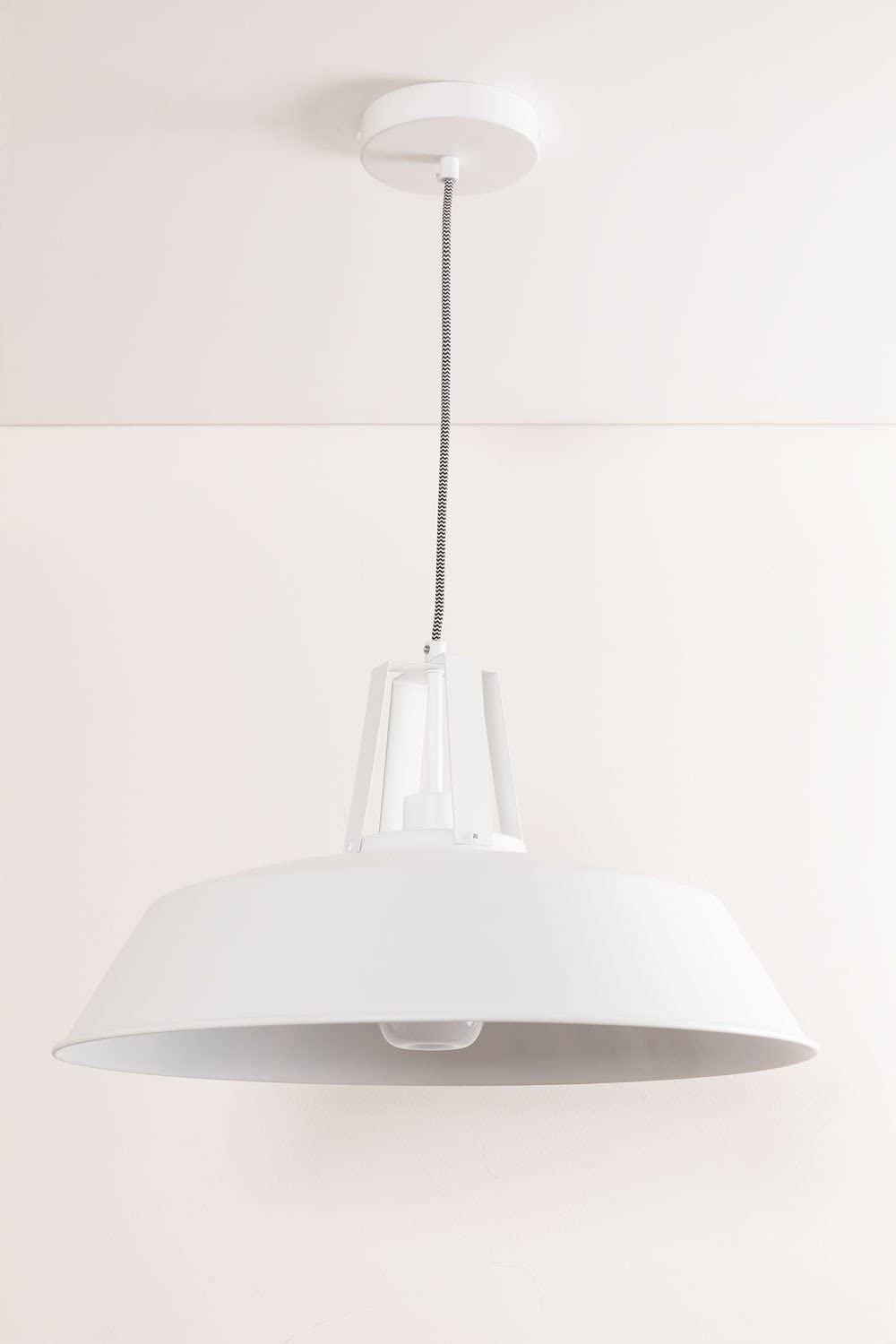 Sklum Workshop lampadario bianco Ø46 cm acciaio