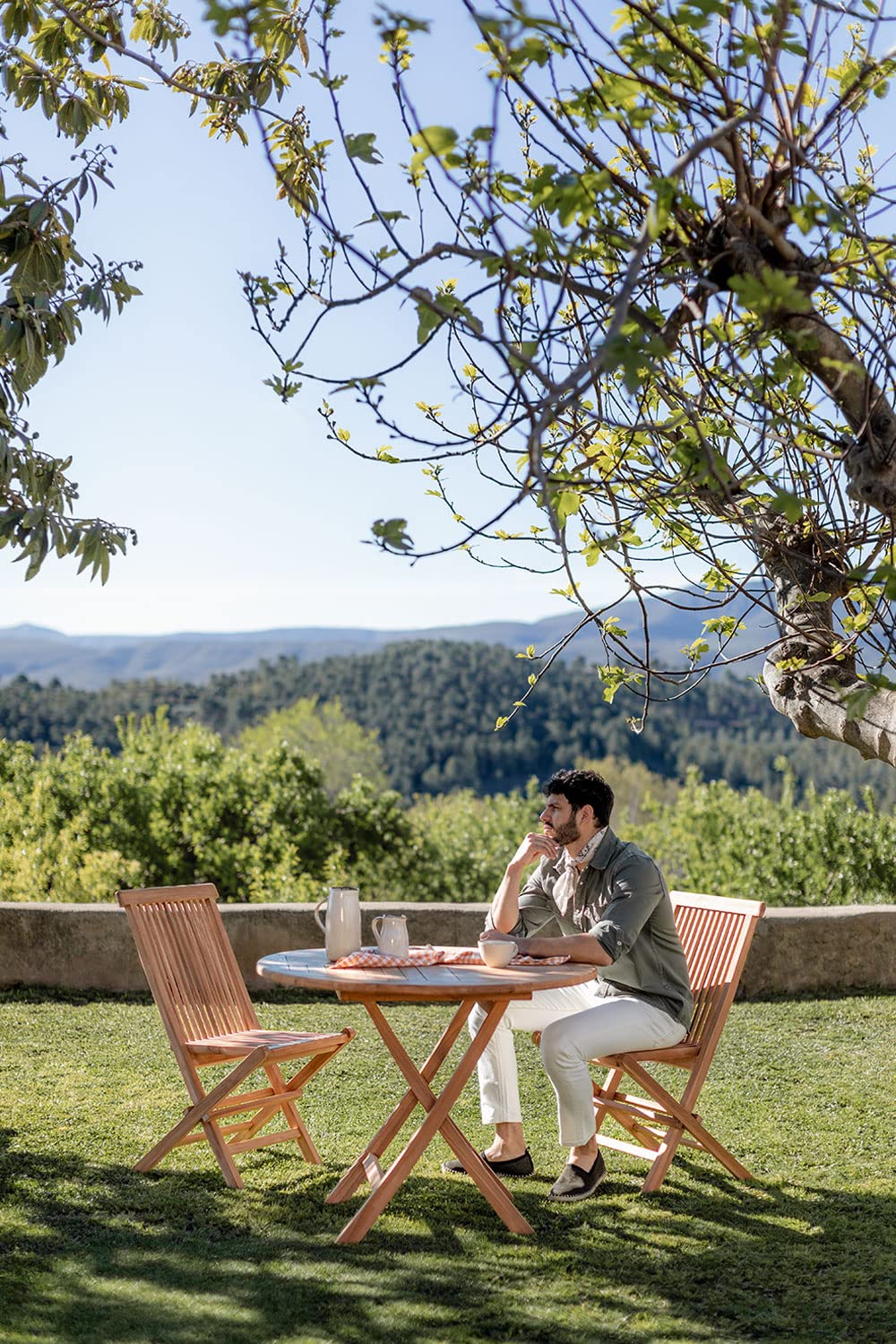 Sklum Pira set giardino teak tavolo e 2 sedie