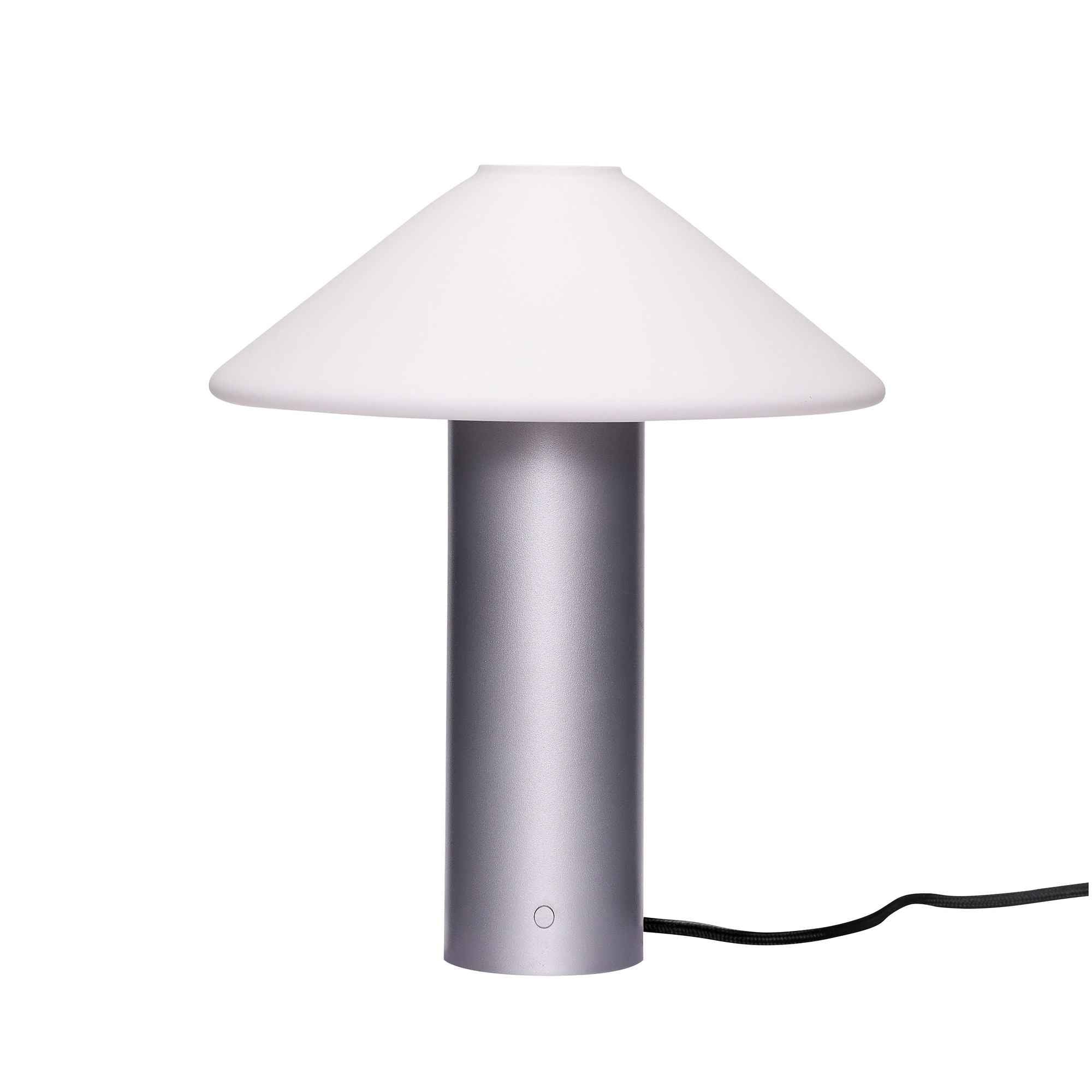 Bambua Orbit lampada da tavolo argento metallizzato vetro
