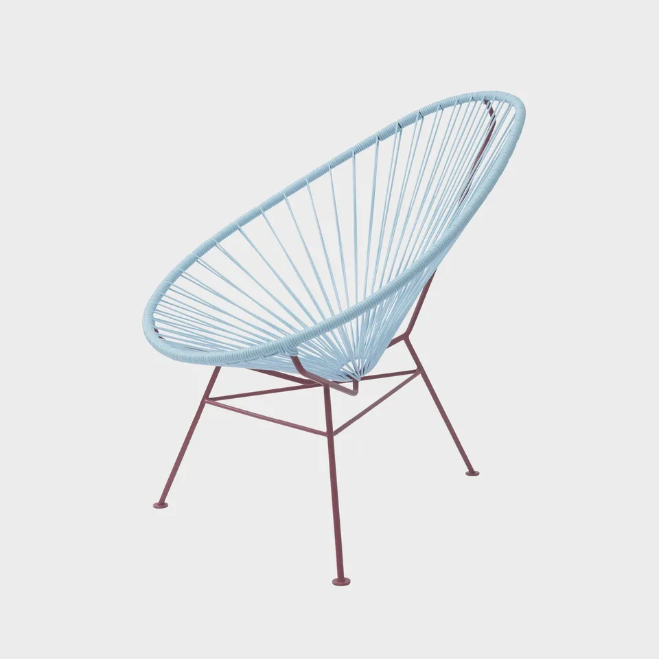 Acapulco Design CDMX_ST UNO poltrona azzurro bordeaux