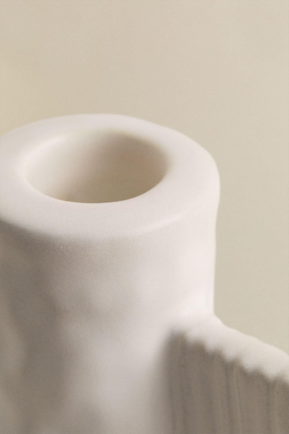 Sklum Sigurn portacandele ceramica bianco