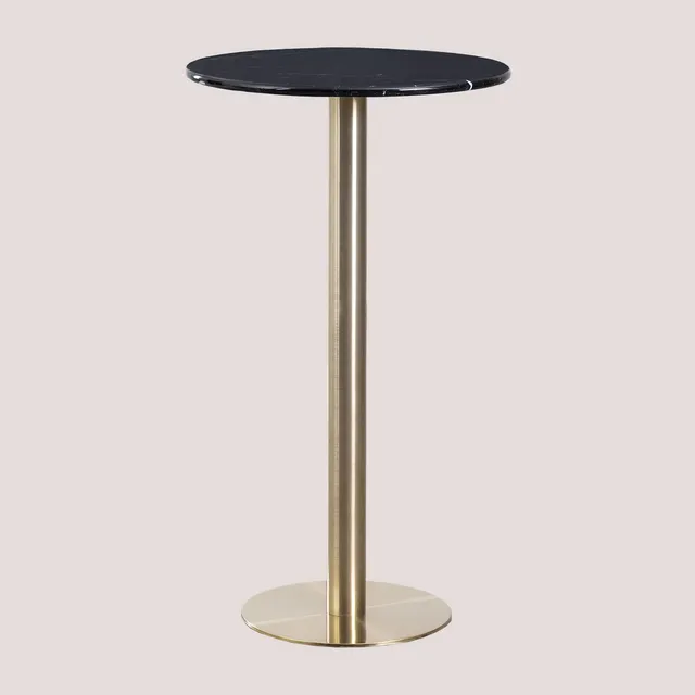 Sklum Cosmopolitan Tavolo Bar Rotondo in Marmo Ø60 cm
