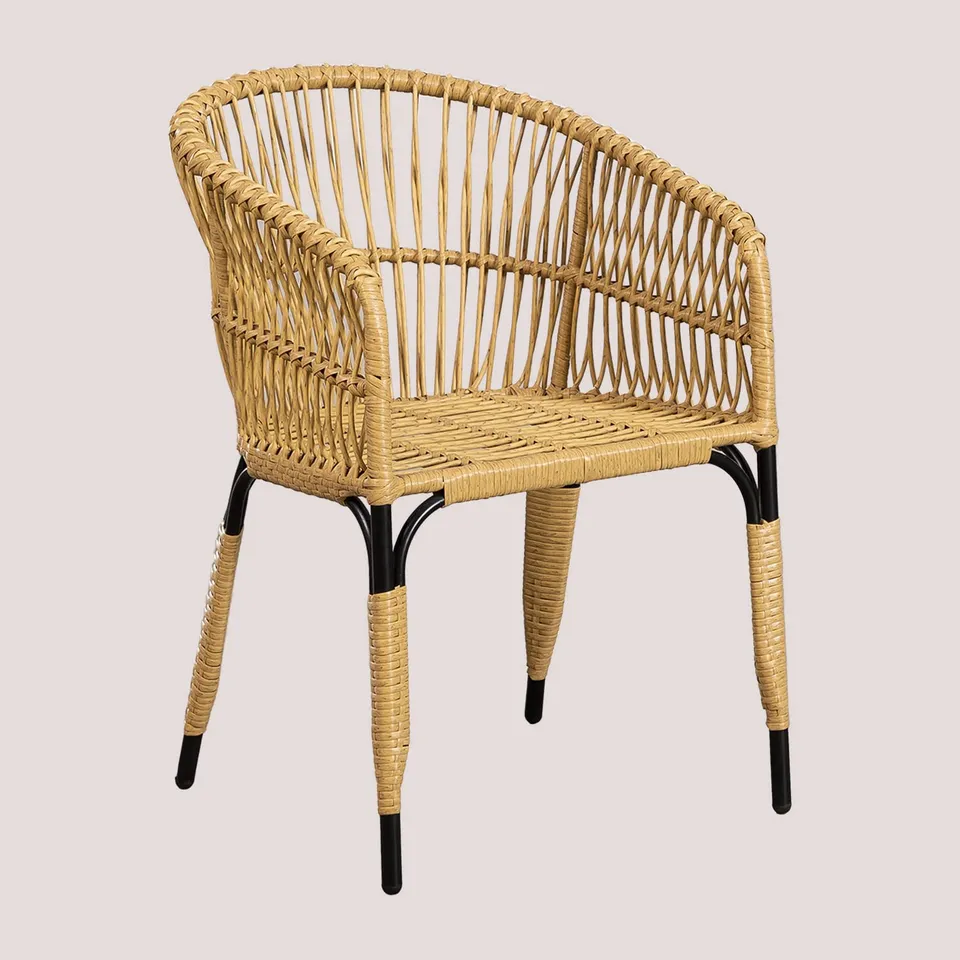 Sklum Garreth sedia da giardino rattan sintetico natural
