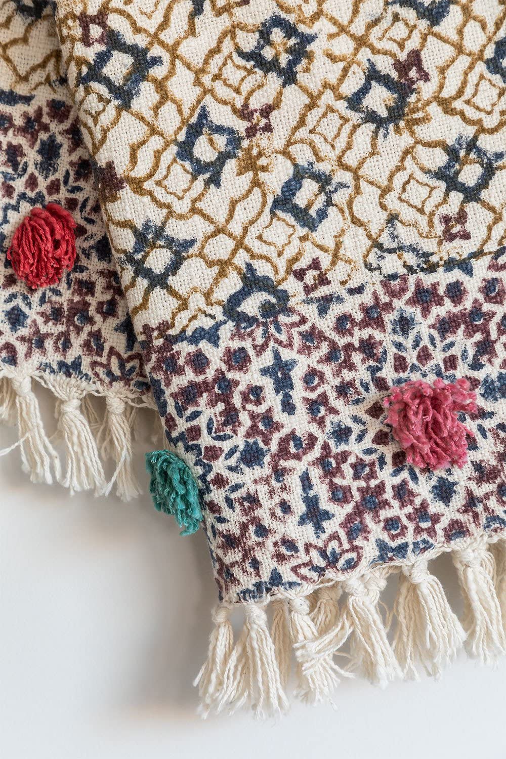 Sklum Tenesi coperta plaid in cotone 140x151 cm