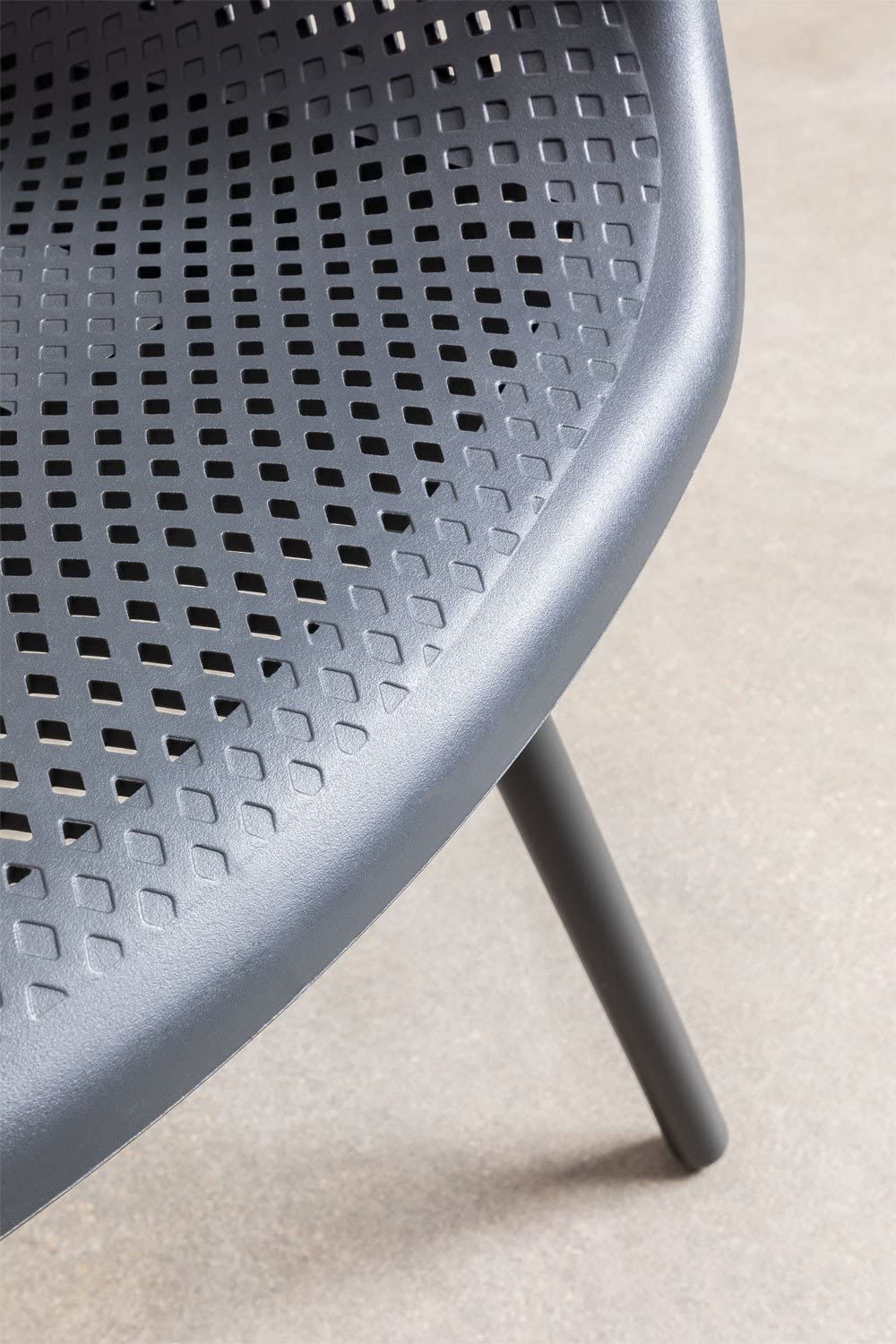 Sklum Adel sedia con braccioli Grigio Antracite da esterno